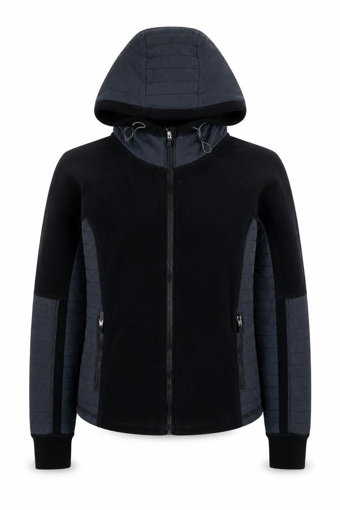 Abercrombie & Fitch Women’s Black Fleece Hooded Active Jacket Medium