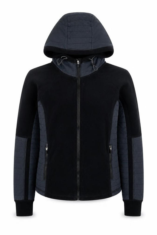 Abercrombie & Fitch Women’s Black Fleece Hooded Active Jacket Medium