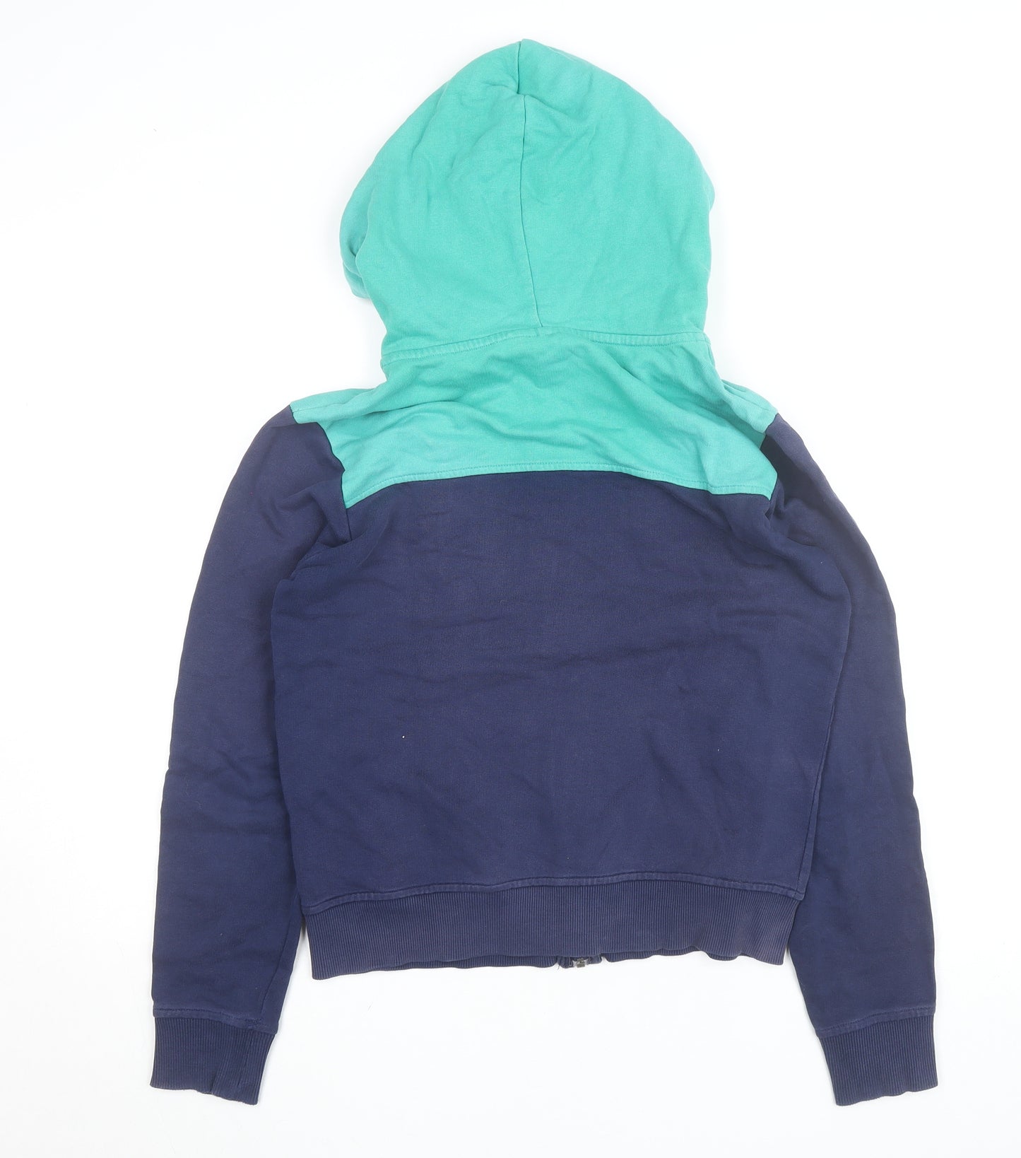 Leone 1947 Mens Blue XS Full Zip Hoodie Sports Logo Cotton
