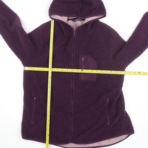 St. Bernard for Dunnes Stores Women's Purple Fleece Hooded Jacket Size 16