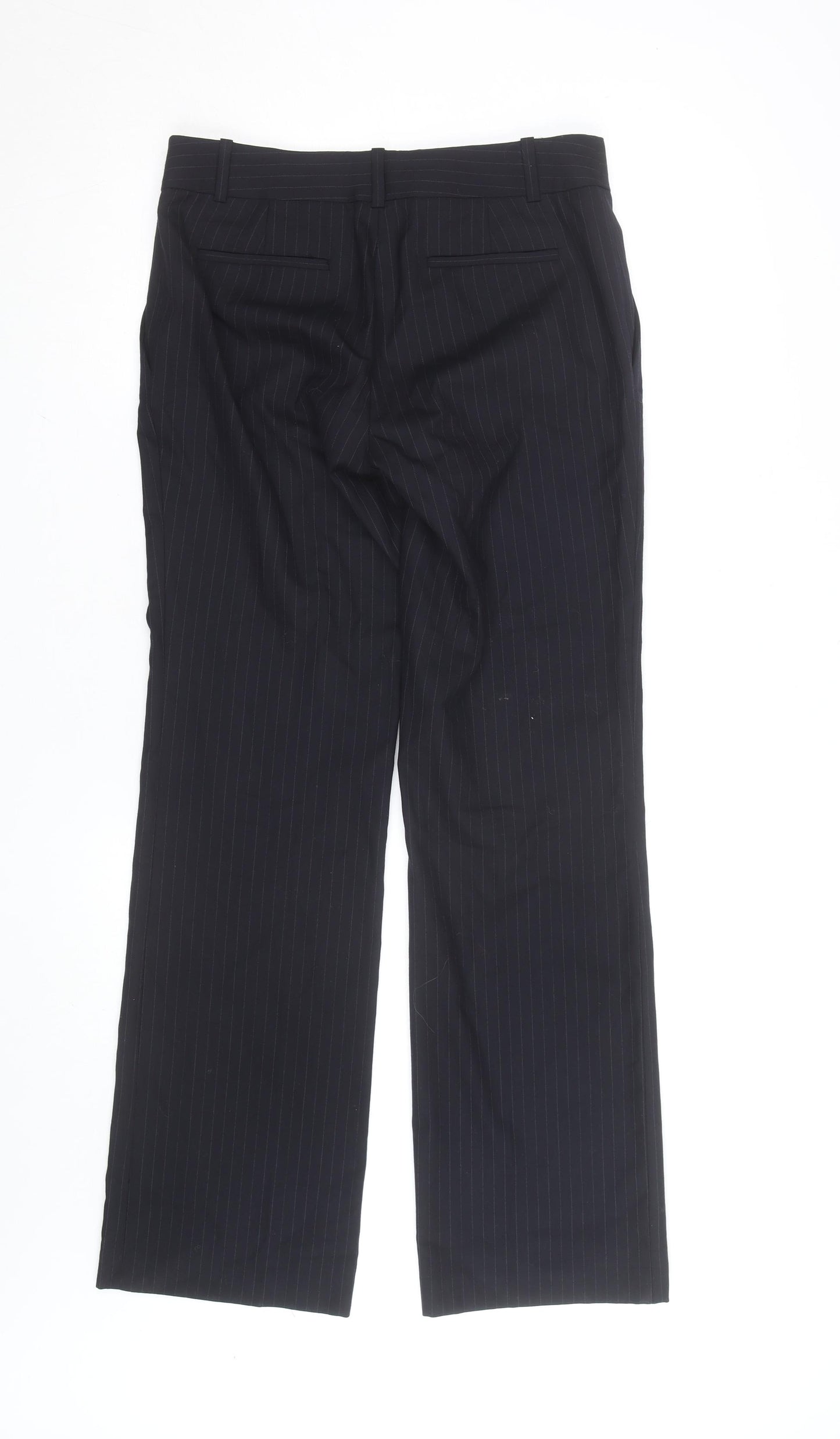 J.Crew Women's Black Pinstripe Wool City Fit Dress Pants Size 8