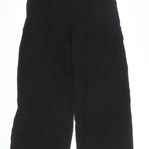 ASOS Women’s Black High Waist Wide-Leg Crepe Culottes Size 10