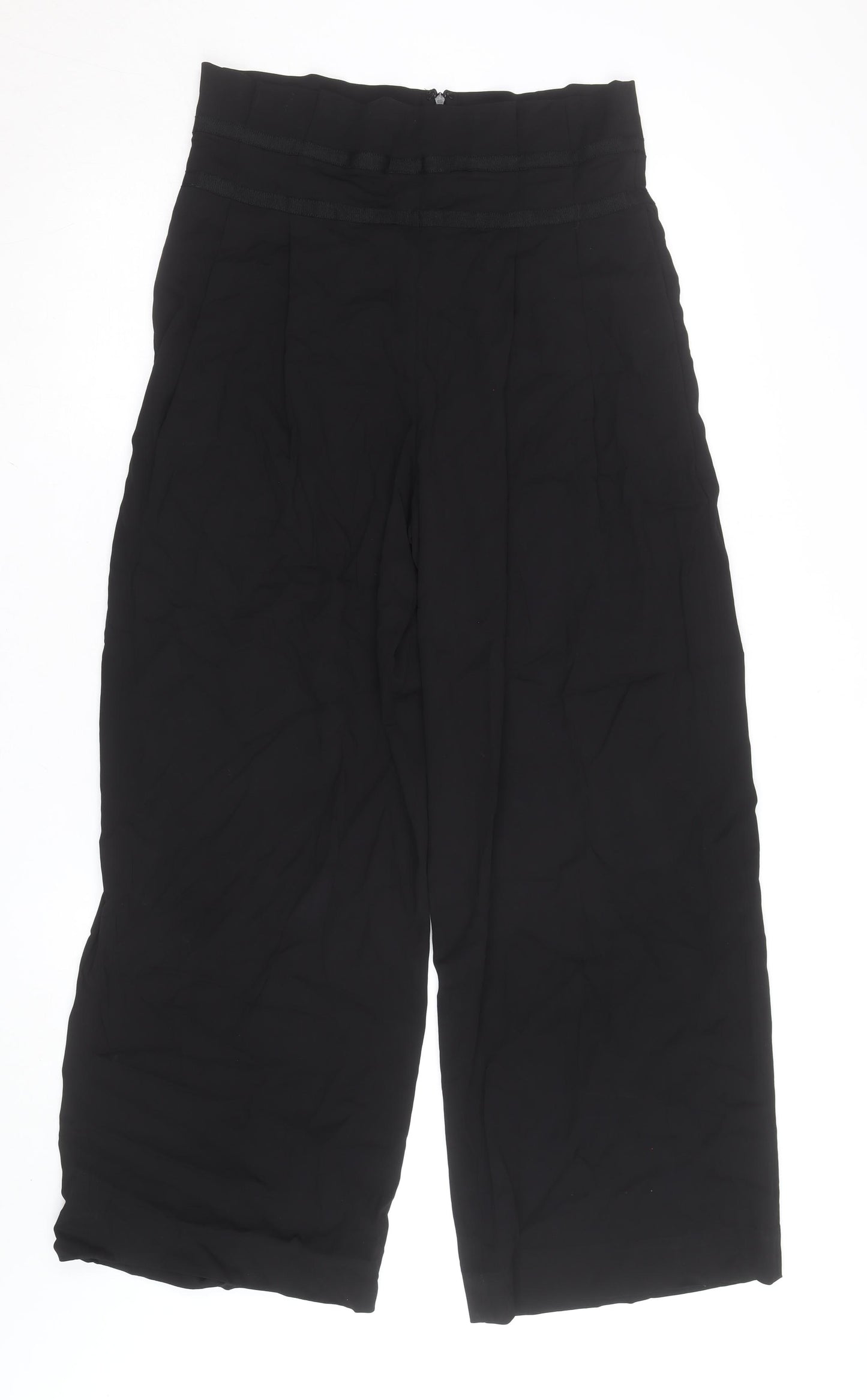 ASOS Women’s Black High Waist Wide-Leg Crepe Culottes Size 10