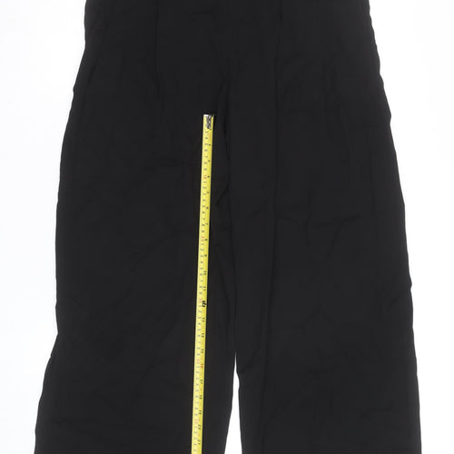 ASOS Women’s Black High Waist Wide-Leg Crepe Culottes Size 10