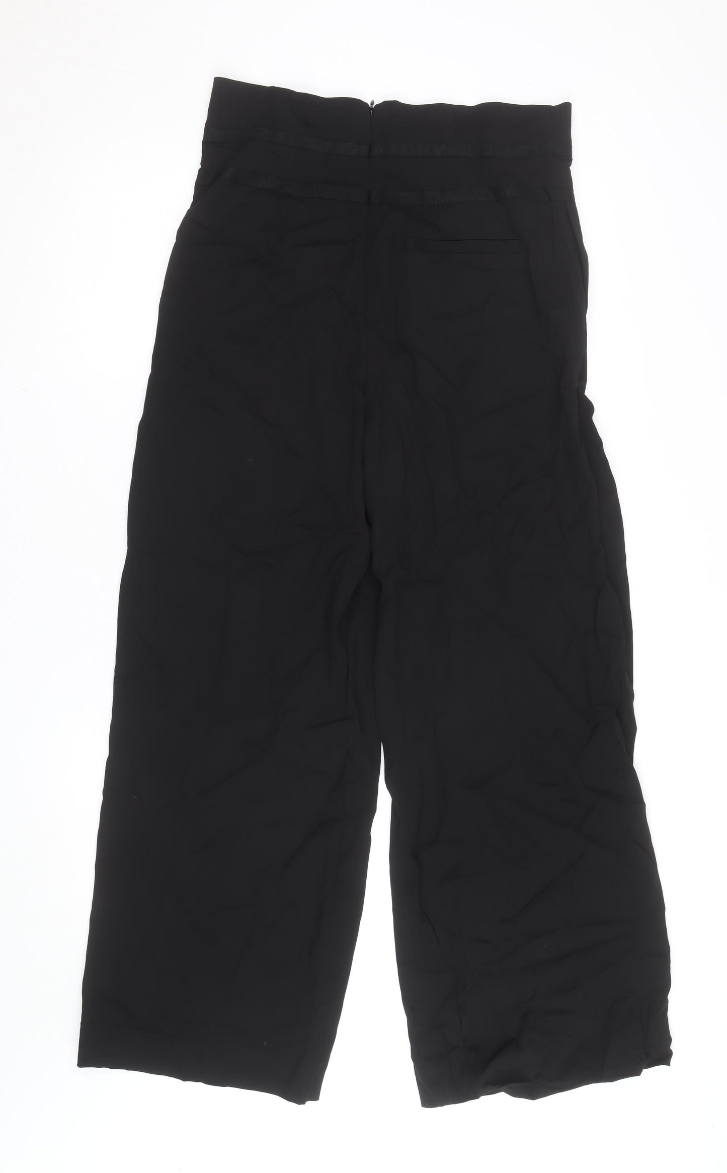 ASOS Women’s Black High Waist Wide-Leg Crepe Culottes Size 10