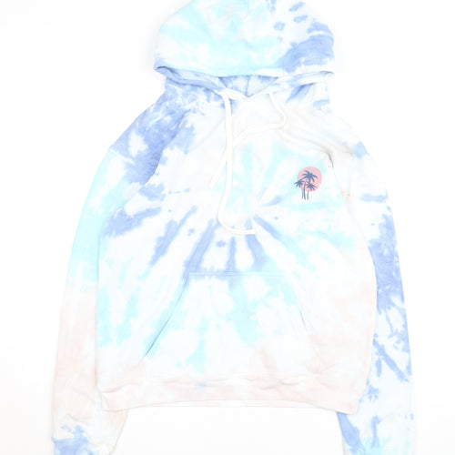 Pura Vida Men's Multicoloured Tie Dye Pullover Hoodie Size L