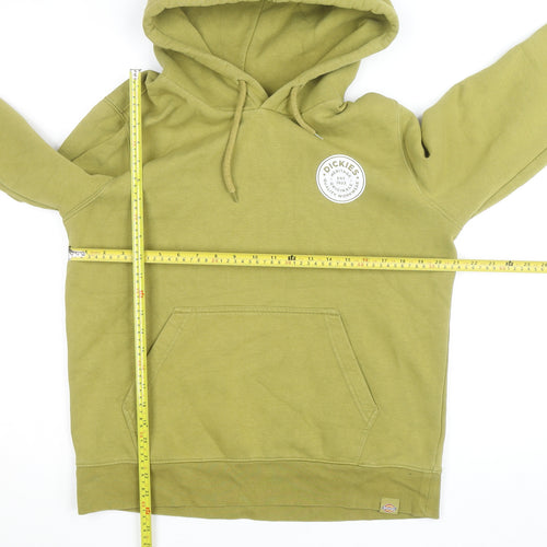 Dickies Womens Green Pullover Hoodie Medium Cotton Blend Casual