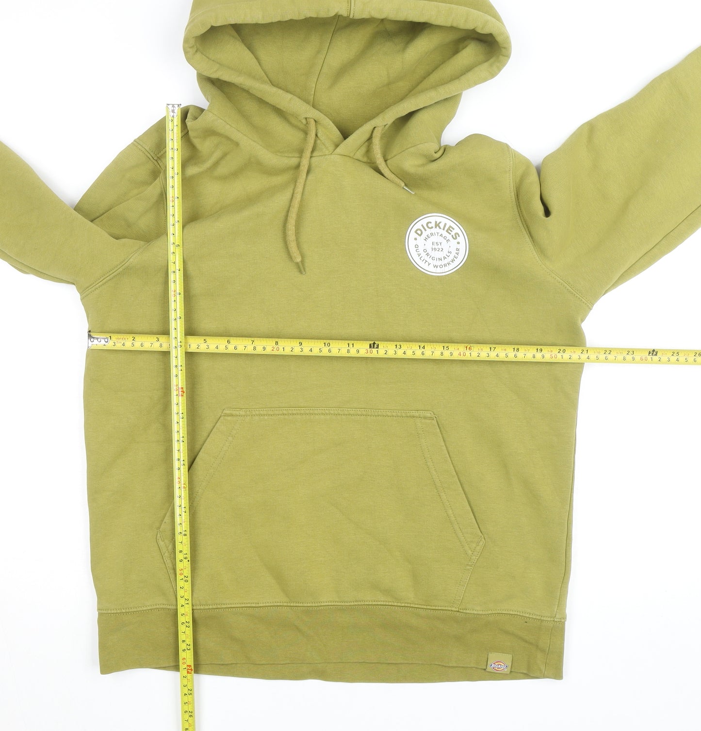 Dickies Womens Green Pullover Hoodie Medium Cotton Blend Casual