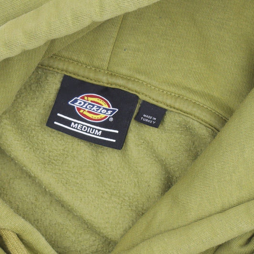 Dickies Womens Green Pullover Hoodie Medium Cotton Blend Casual
