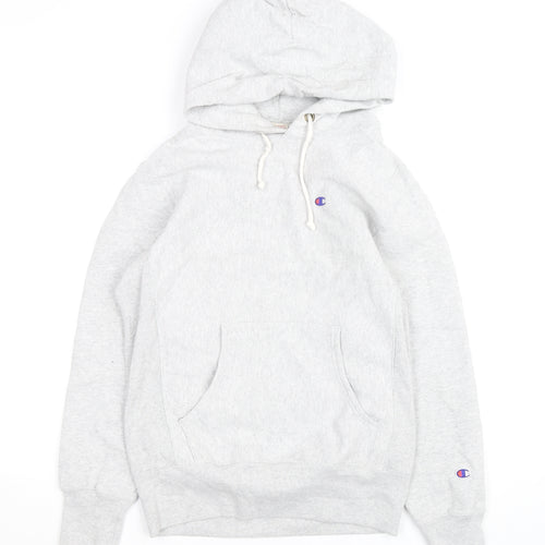 Champion Men's Grey Reverse Weave Pullover Hoodie Size M
