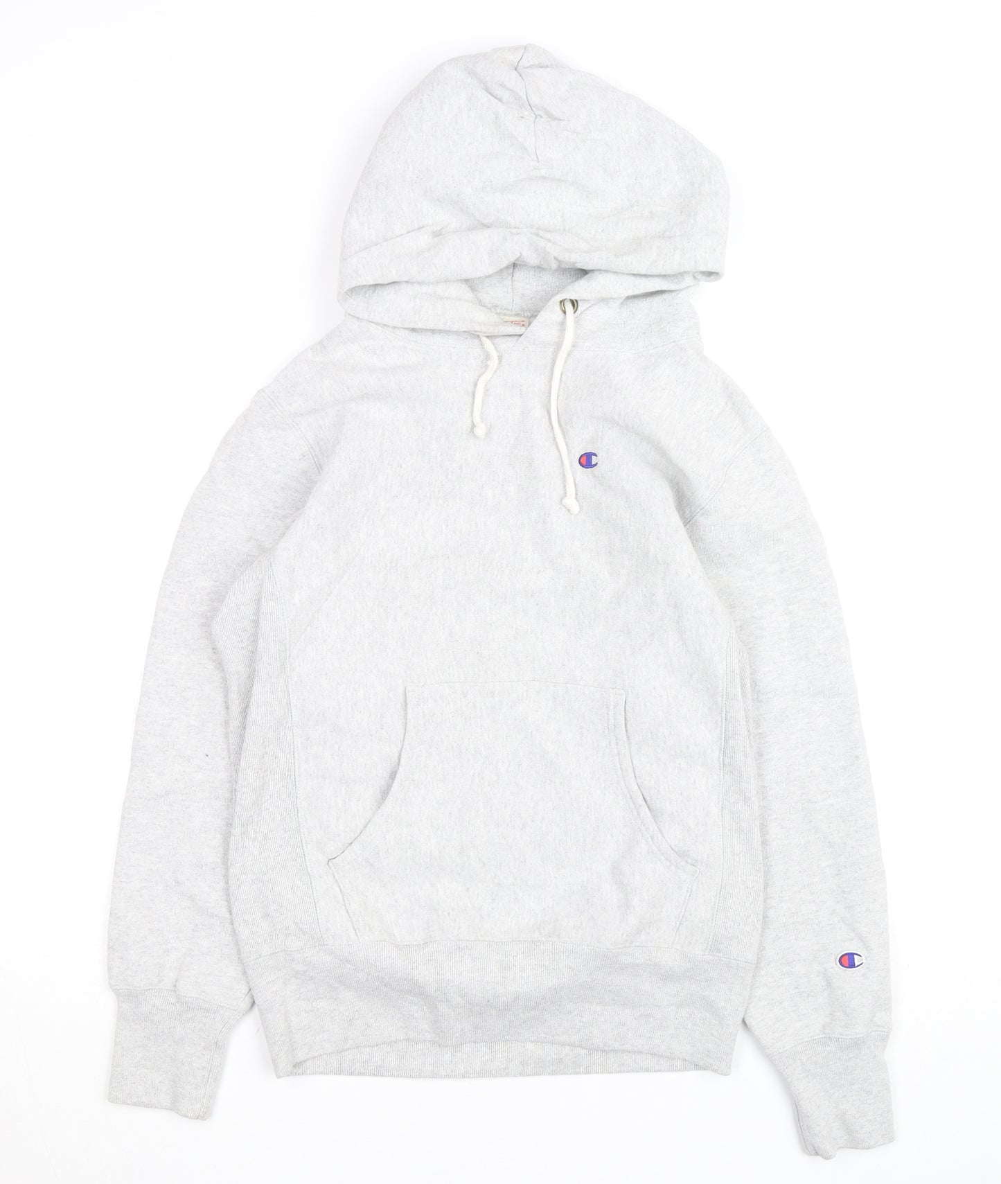 Champion Men's Grey Reverse Weave Pullover Hoodie Size M