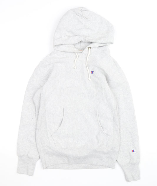 Champion Men's Grey Reverse Weave Pullover Hoodie Size M