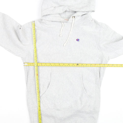 Champion Men's Grey Reverse Weave Pullover Hoodie Size M