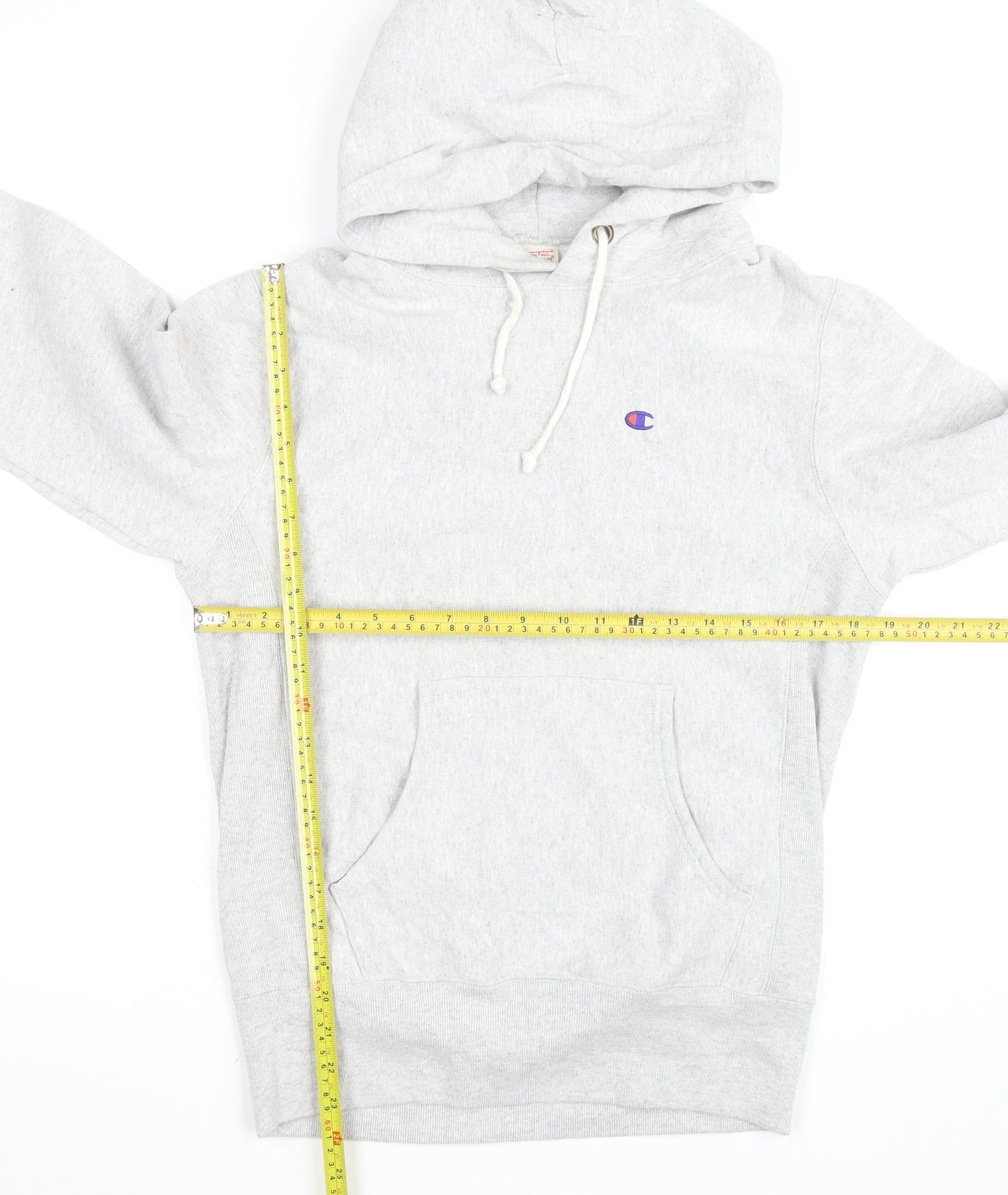 Champion Men's Grey Reverse Weave Pullover Hoodie Size M