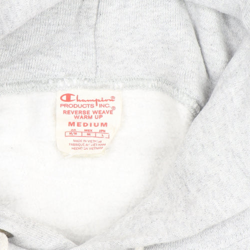 Champion Men's Grey Reverse Weave Pullover Hoodie Size M