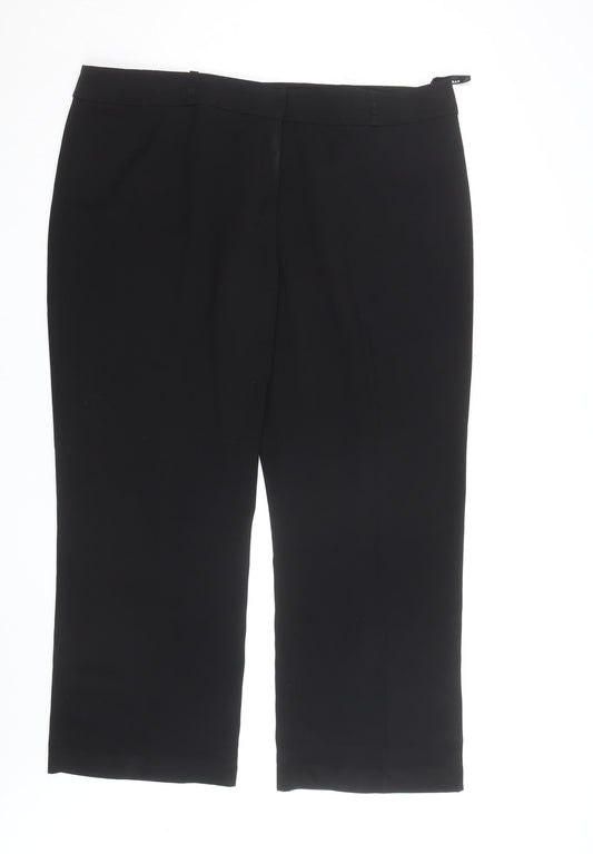Roman Women’s Black Size 22 Cropped Stretch Trousers
