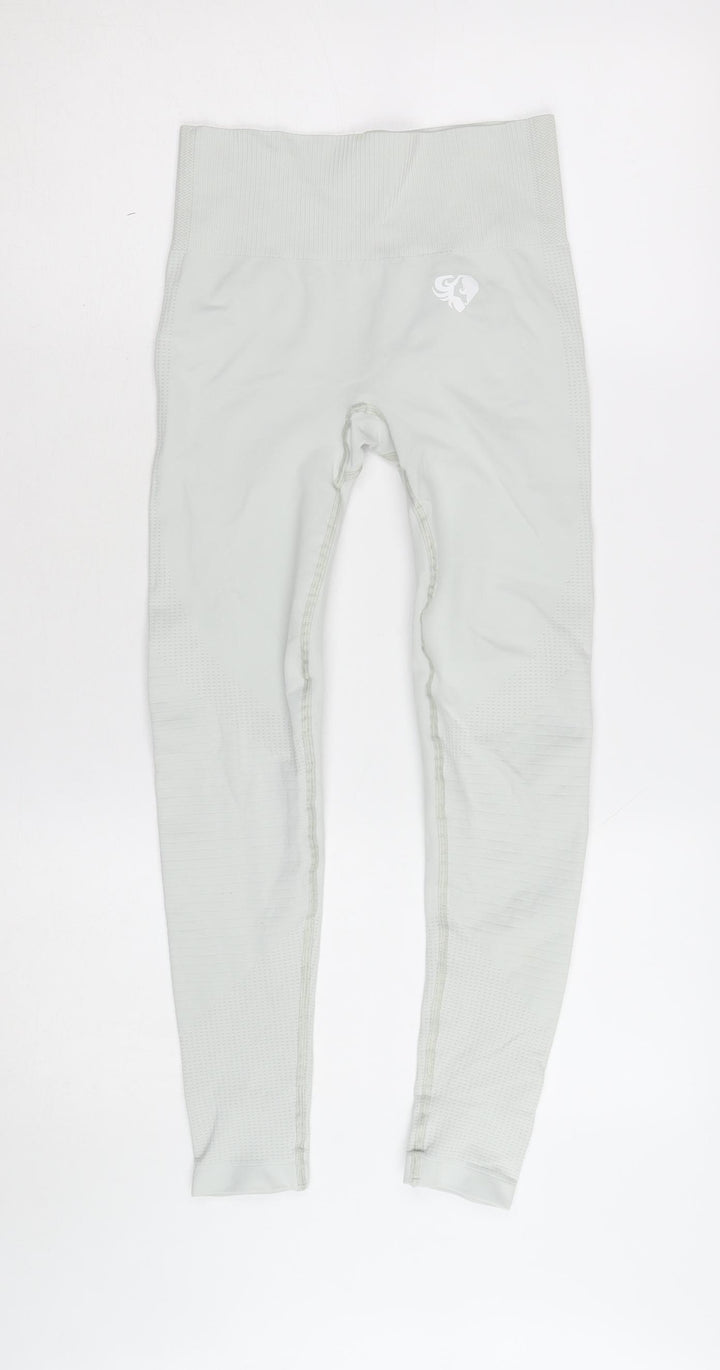 Women's Best Grey Seamless High Waist Leggings Size S - Stretch Gym Wear