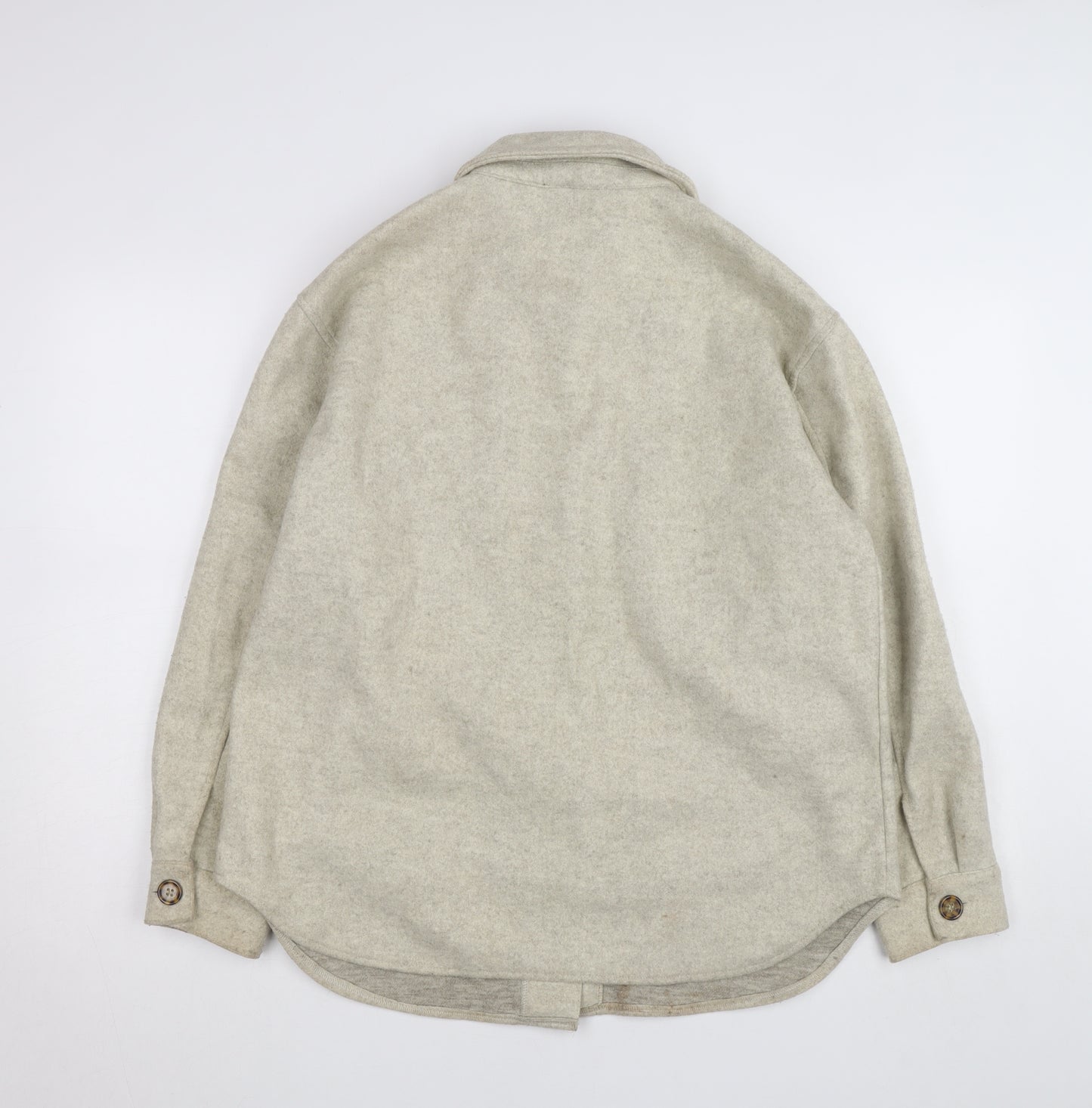 New Look Women Beige Mid-Length Button Jacket Size 12