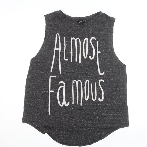 ASOS Women’s Grey Almost Famous Sleeveless Tank Top Size 14