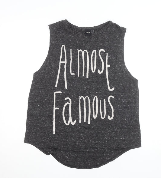 ASOS Women’s Grey Almost Famous Sleeveless Tank Top Size 14
