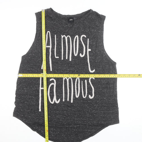 ASOS Women’s Grey Almost Famous Sleeveless Tank Top Size 14