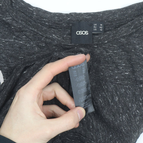 ASOS Women’s Grey Almost Famous Sleeveless Tank Top Size 14