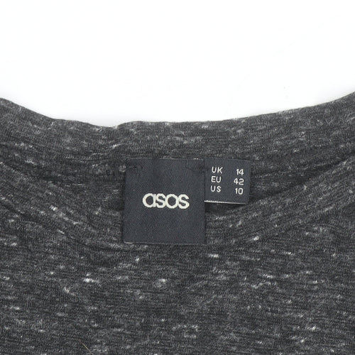 ASOS Women’s Grey Almost Famous Sleeveless Tank Top Size 14