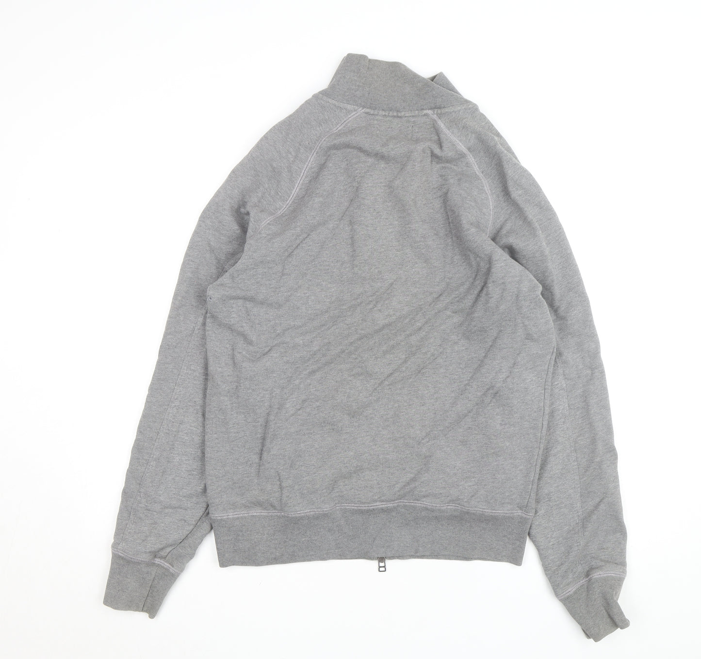 Lyle & Scott Men's Grey Full Zip High Neck Cotton Jumper XL