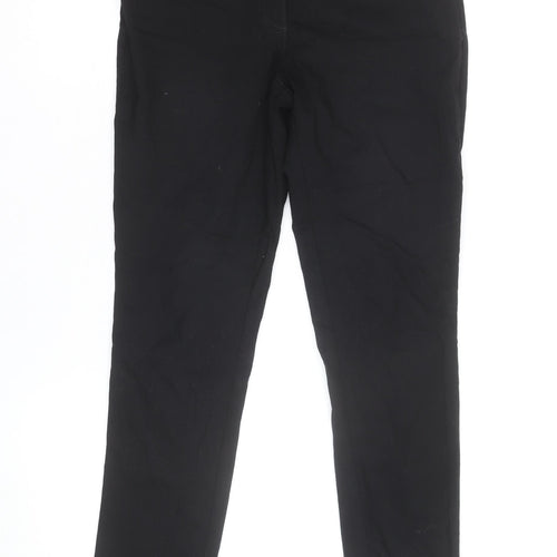F&F Women's Black Cotton Blend Slim Fit Jegging Trousers UK 10
