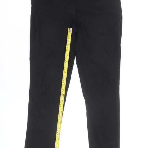 F&F Women's Black Cotton Blend Slim Fit Jegging Trousers UK 10