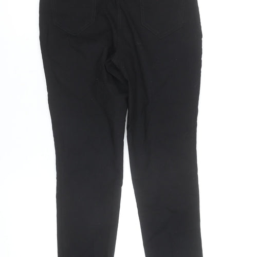 F&F Women's Black Cotton Blend Slim Fit Jegging Trousers UK 10