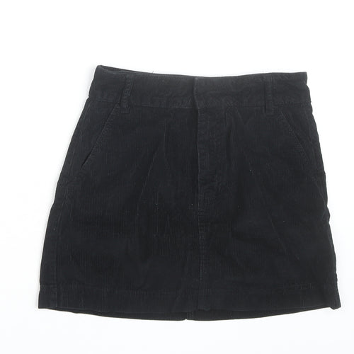BDG Women’s Black Corduroy Mini Skirt Size S Straight Casual