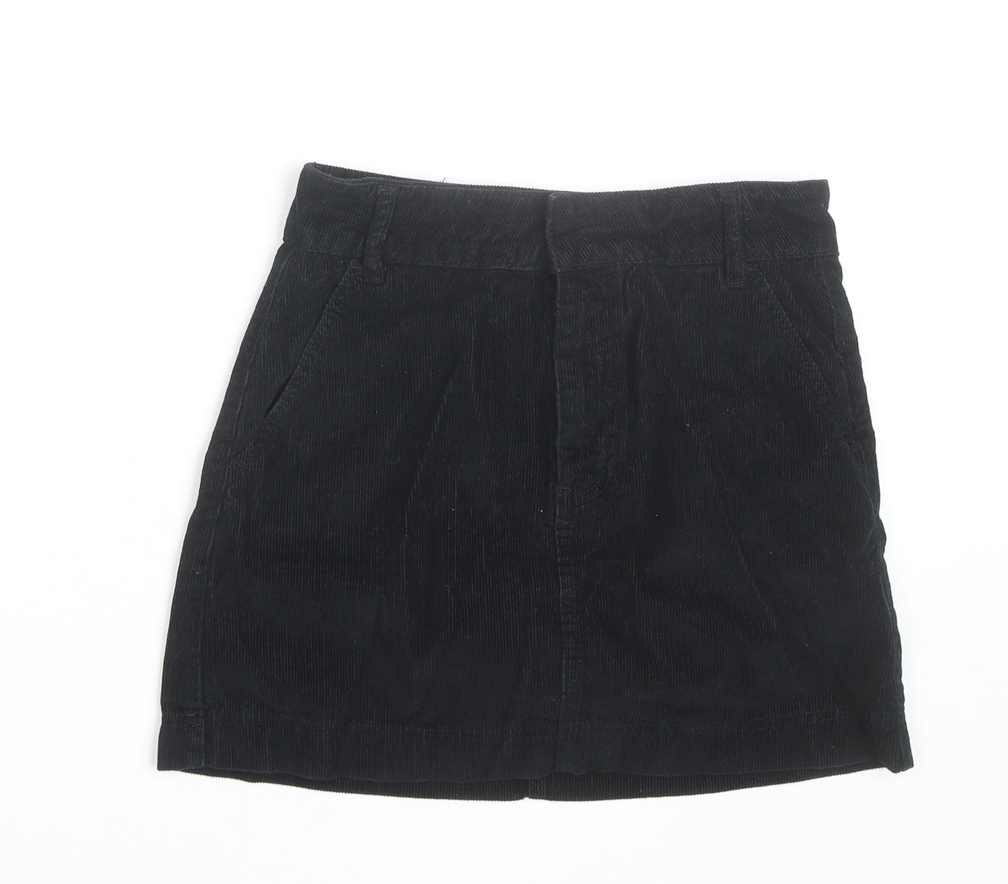 BDG Women’s Black Corduroy Mini Skirt Size S Straight Casual