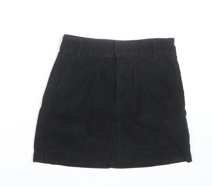 BDG Women’s Black Corduroy Mini Skirt Size S Straight Casual