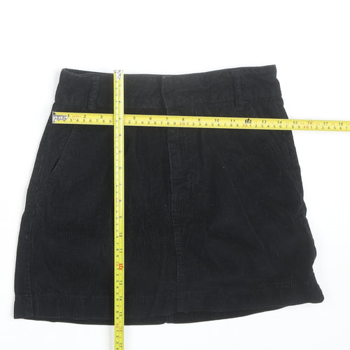 BDG Women’s Black Corduroy Mini Skirt Size S Straight Casual