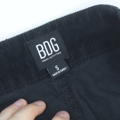 BDG Women’s Black Corduroy Mini Skirt Size S Straight Casual