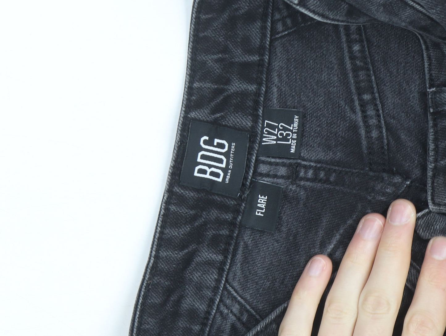 BDG Women's Black Flared High Rise Jeans Size 10 W27 L32