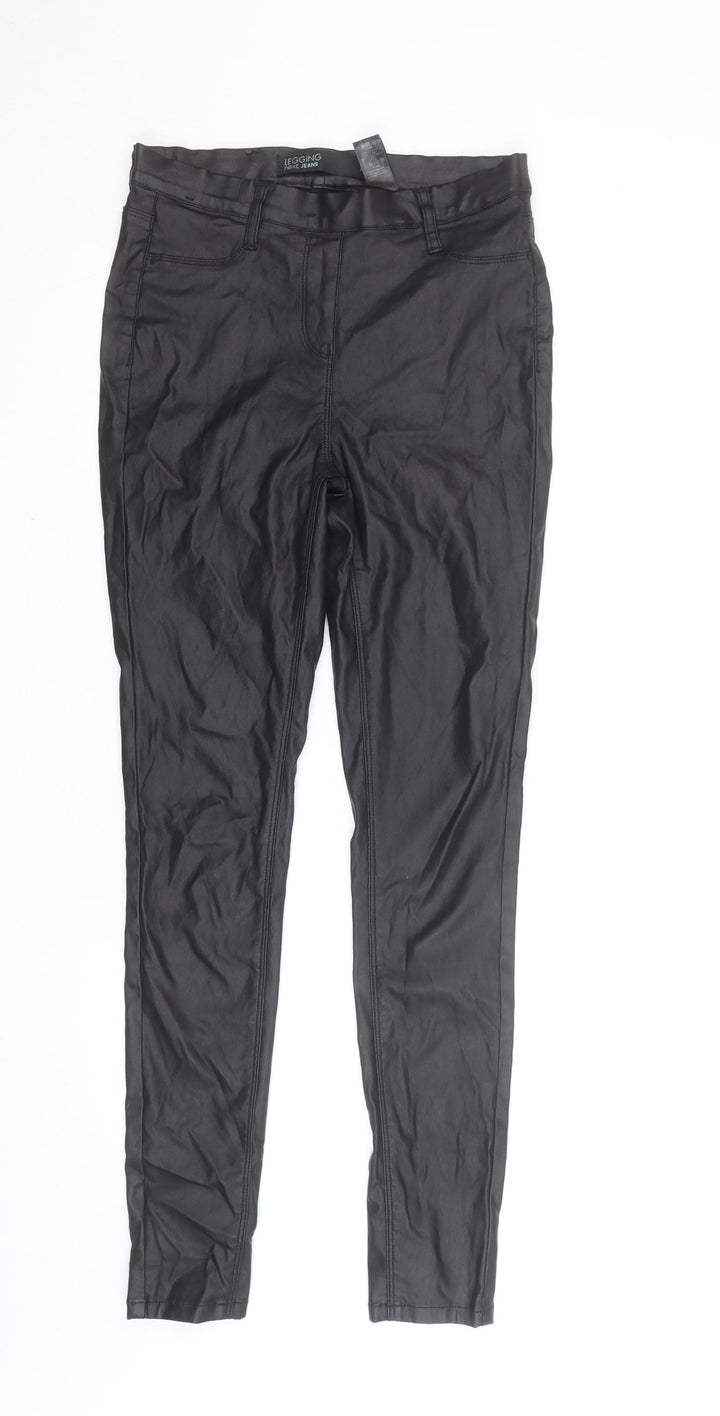 Next Women Black Tall Size 10 Stretch Jegging Trousers