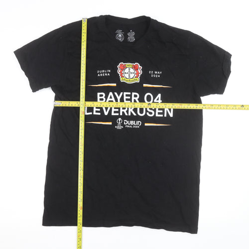 Limited Edition Bayer 04 Leverkusen Black Men's M Cotton T-Shirt
