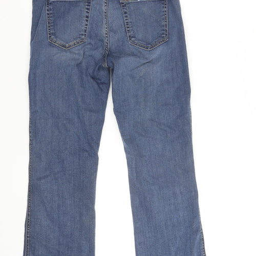 7 For All Mankind Women’s Blue Bootcut Jeans Size M Denim Stretch