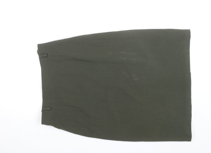 Marcona Women’s Green Wool Blend Pencil Skirt Size 12