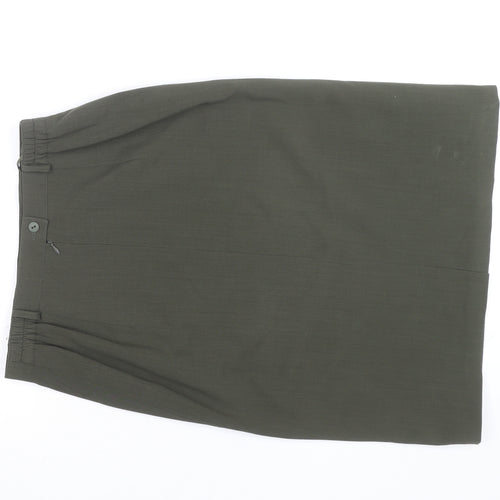 Marcona Women’s Green Wool Blend Pencil Skirt Size 12