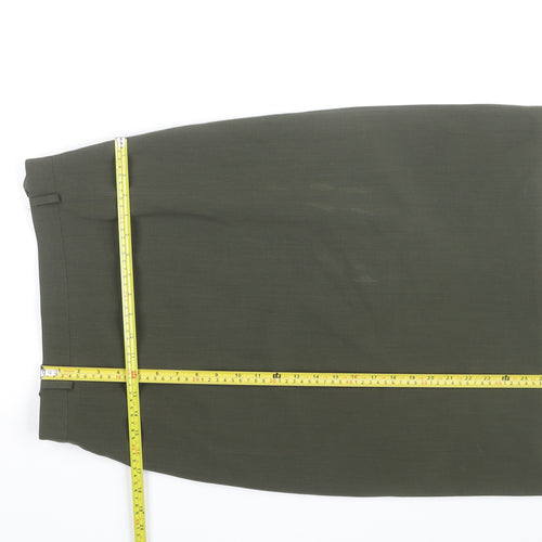 Marcona Women’s Green Wool Blend Pencil Skirt Size 12