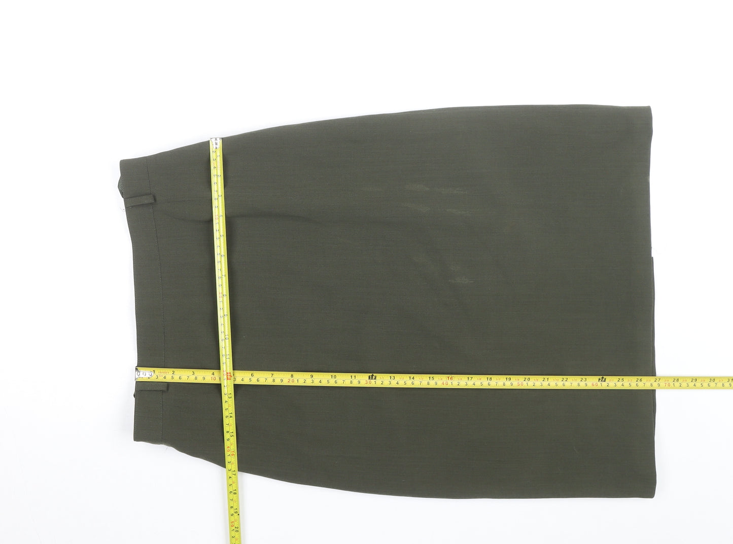 Marcona Women’s Green Wool Blend Pencil Skirt Size 12