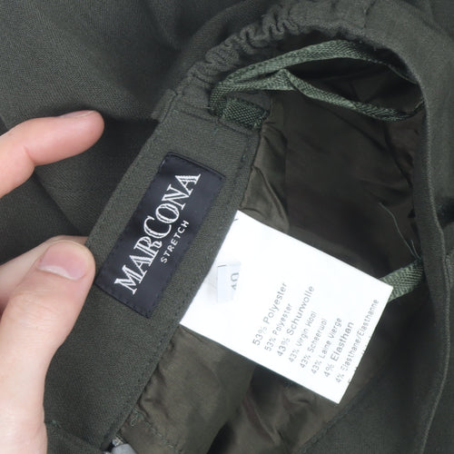 Marcona Women’s Green Wool Blend Pencil Skirt Size 12