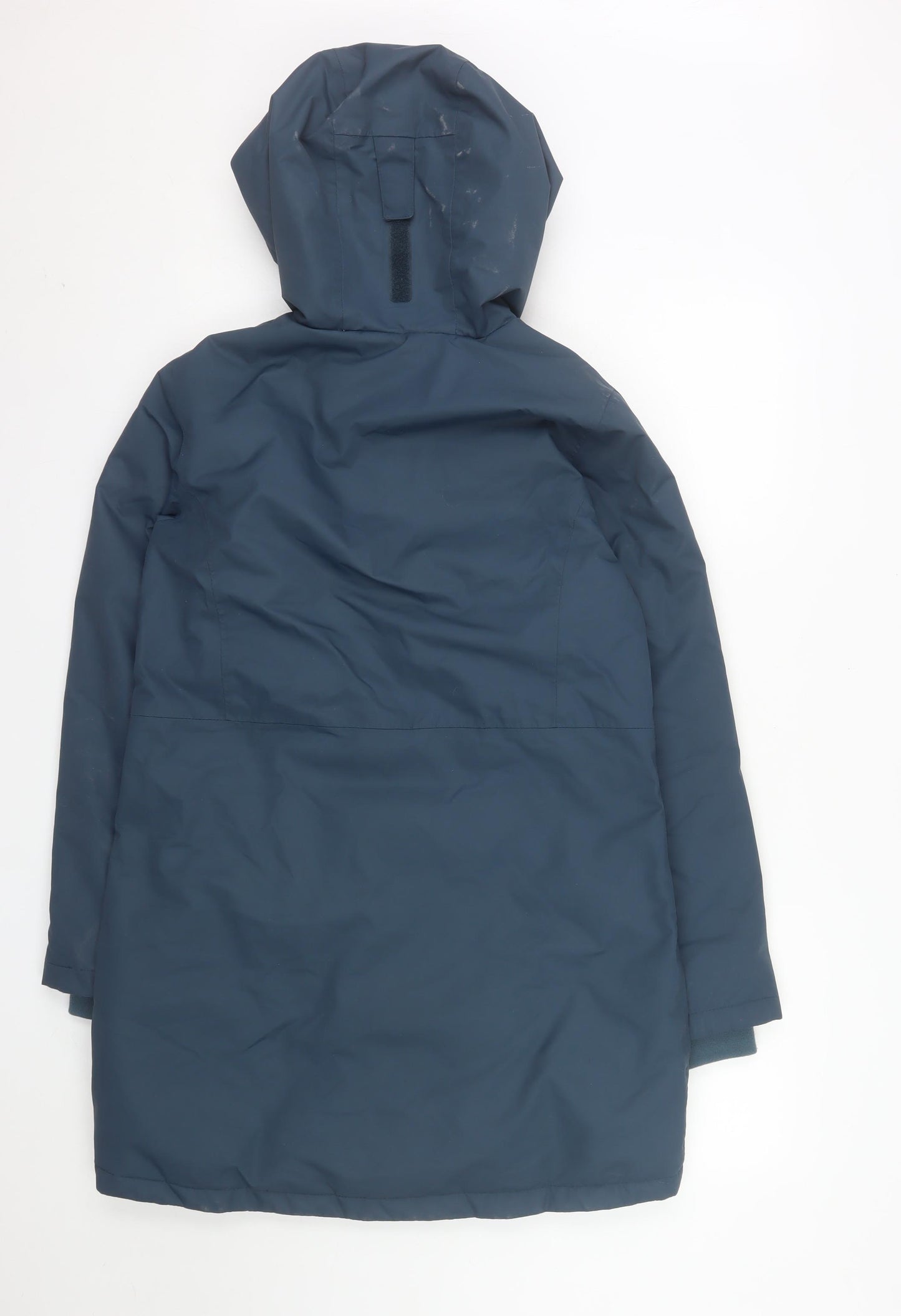 North Ridge Women's Blue Size 8 Long Hooded Parka Coat