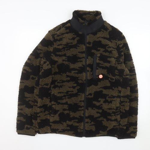 Nordam Men's Green Camouflage Fleece Puffer Jacket Size M