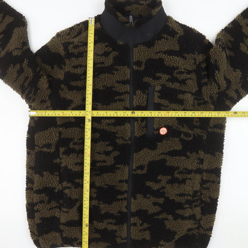 Nordam Men's Green Camouflage Fleece Puffer Jacket Size M