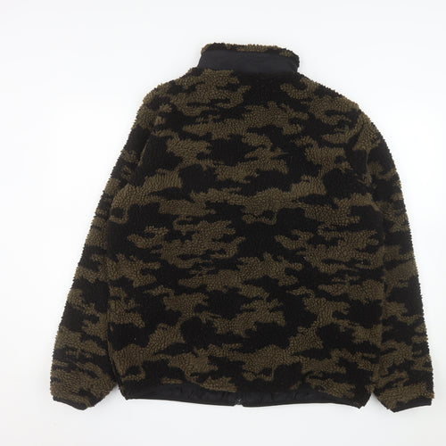 Nordam Men's Green Camouflage Fleece Puffer Jacket Size M