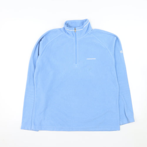 Craghoppers Womens Blue Fleece Half Zip Jacket UK 12